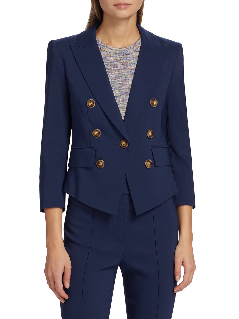NWT Veronica Beard Lutece Dickey Double-Breasted Twill Jacket